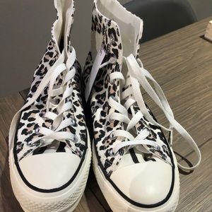Cheetah Converse High tops